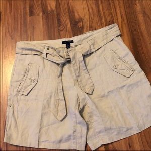 Tommy Hilfiger Linen walking shorts with belt 8